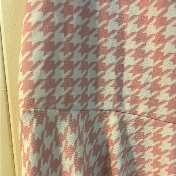 SHEIN Pink Houndstooth Sleeveless Dress XL - Picture 4 of 8